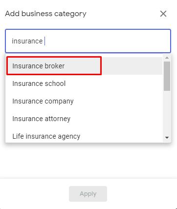 Insurance Broker category
